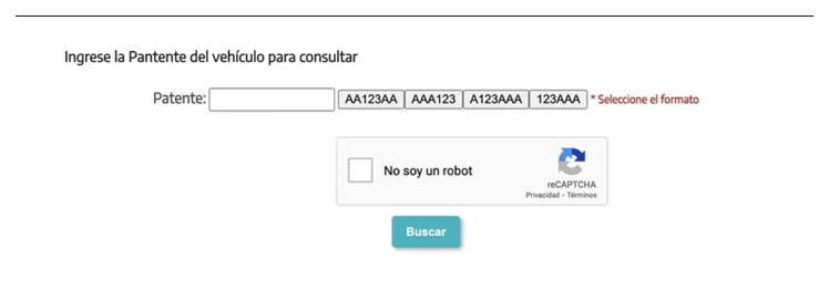 Paso 2 para consultar o cambiar el turno de la VTV en Patagones